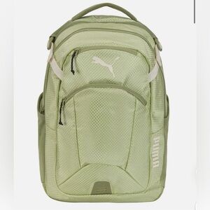 Puma Challenger Lime Green Backpack as New hidden pocket - laptop water bottle